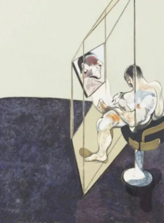 Litografía Bacon - Three Studies of Male Back (One Work - Right hand panel of the triptych)