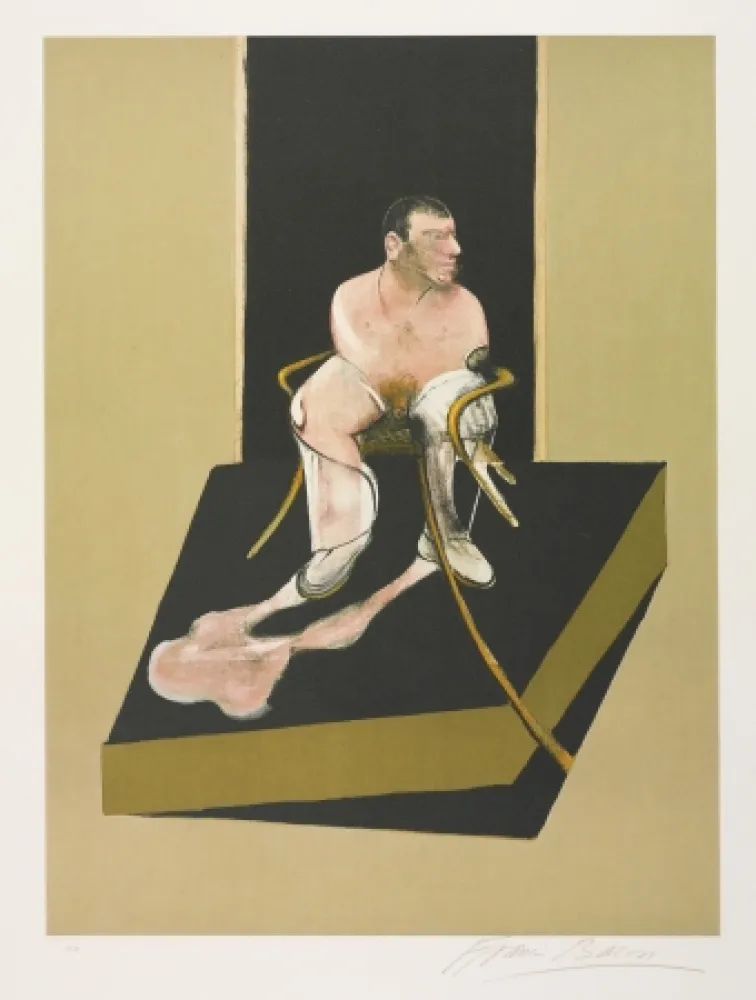 Aguafuerte Y Aguatinta Bacon - Triptych 1986-1987: Study for a portrait of John Edwards (S. 6)