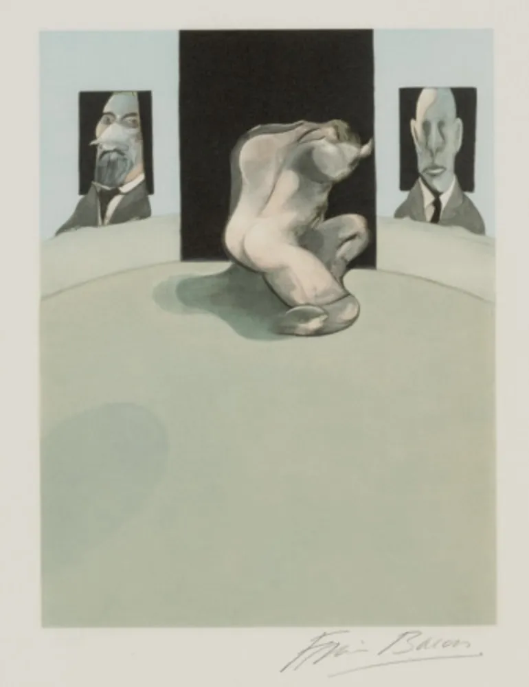 Aguafuerte Y Aguatinta Bacon - Triptych: Center panel (Sabatier 4)