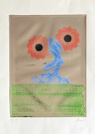 Aguafuerte Baj - Acanthus Mollis Honorine Jobert