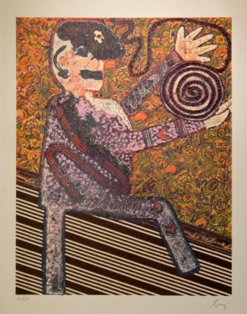 Aguafuerte Y Aguatinta Baj - Aristocrate à la Gidouille