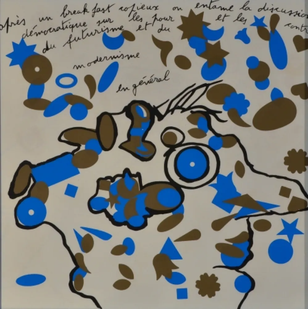 Litografía Baj - Breakfast