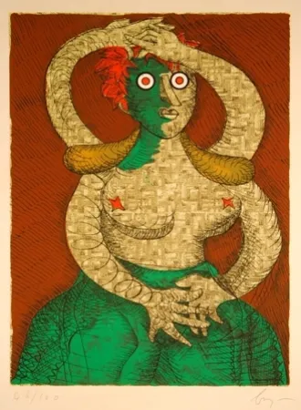 Aguafuerte Baj - Caroline di Brunswick, Regina di Gran Bretagna e d'Irlanda