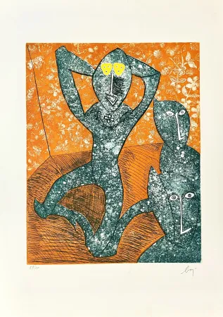 Grabado Baj - Chez Picasso 11