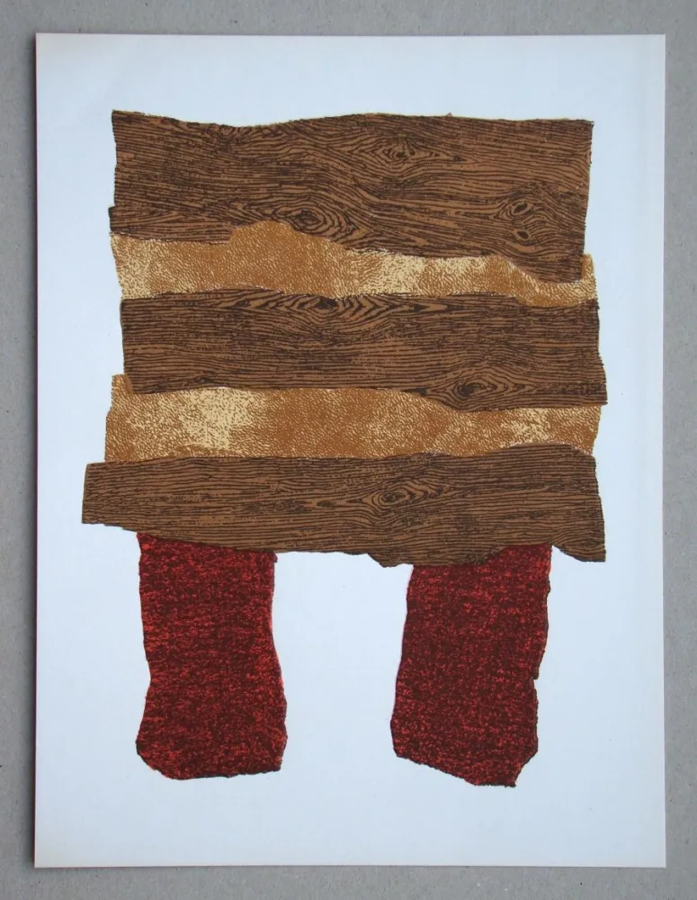 Litografía Baj - Composition