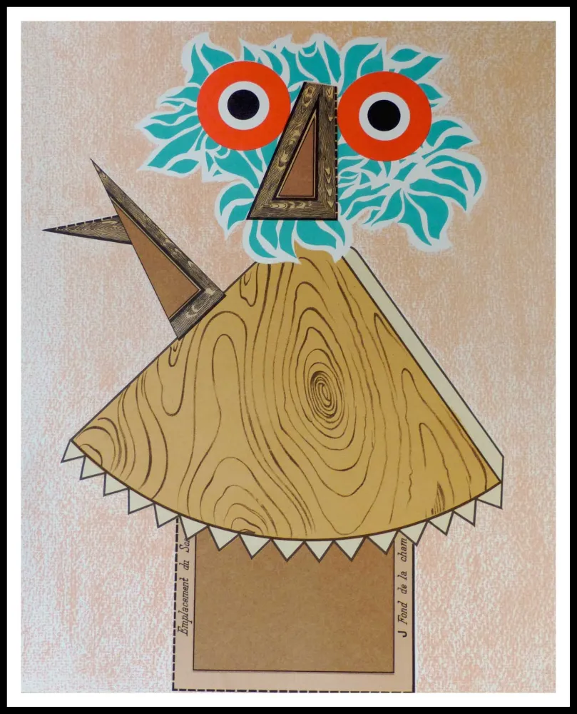 Litografía Baj - Composition Figurative