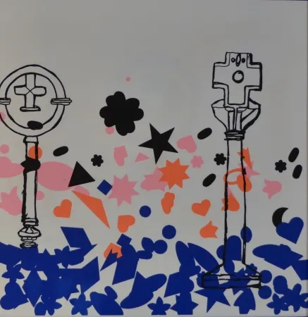 Litografía Baj - Composizione