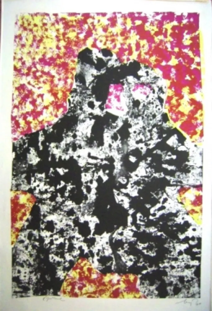 Litografía Baj - Dalla Materia