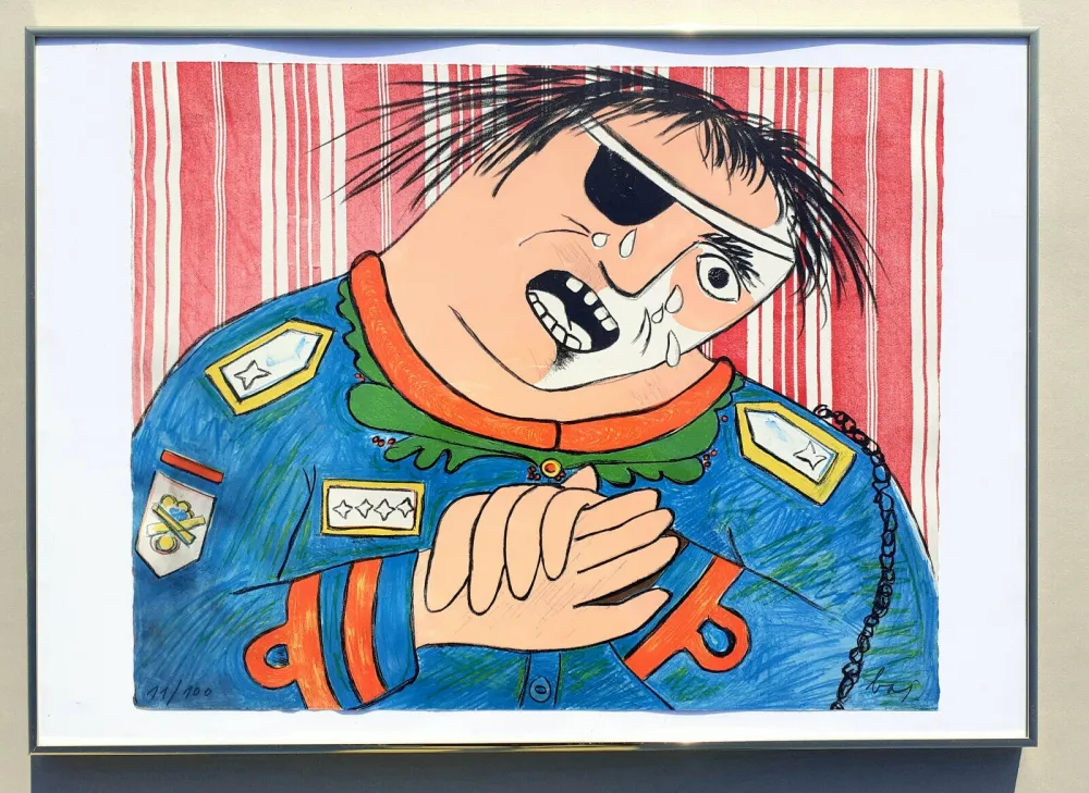 Litografía Baj - Dayan