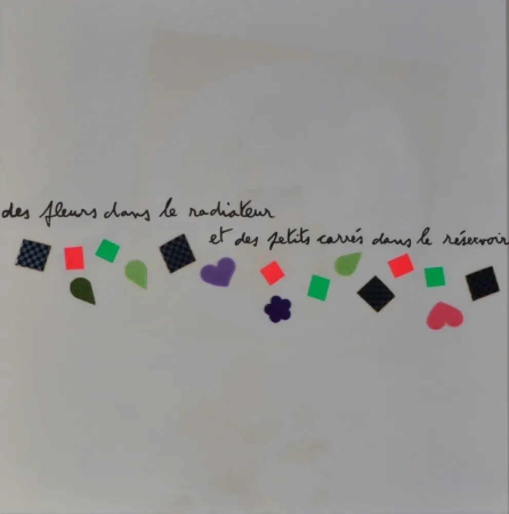 Litografía Baj - Des fluers dans le radiateur