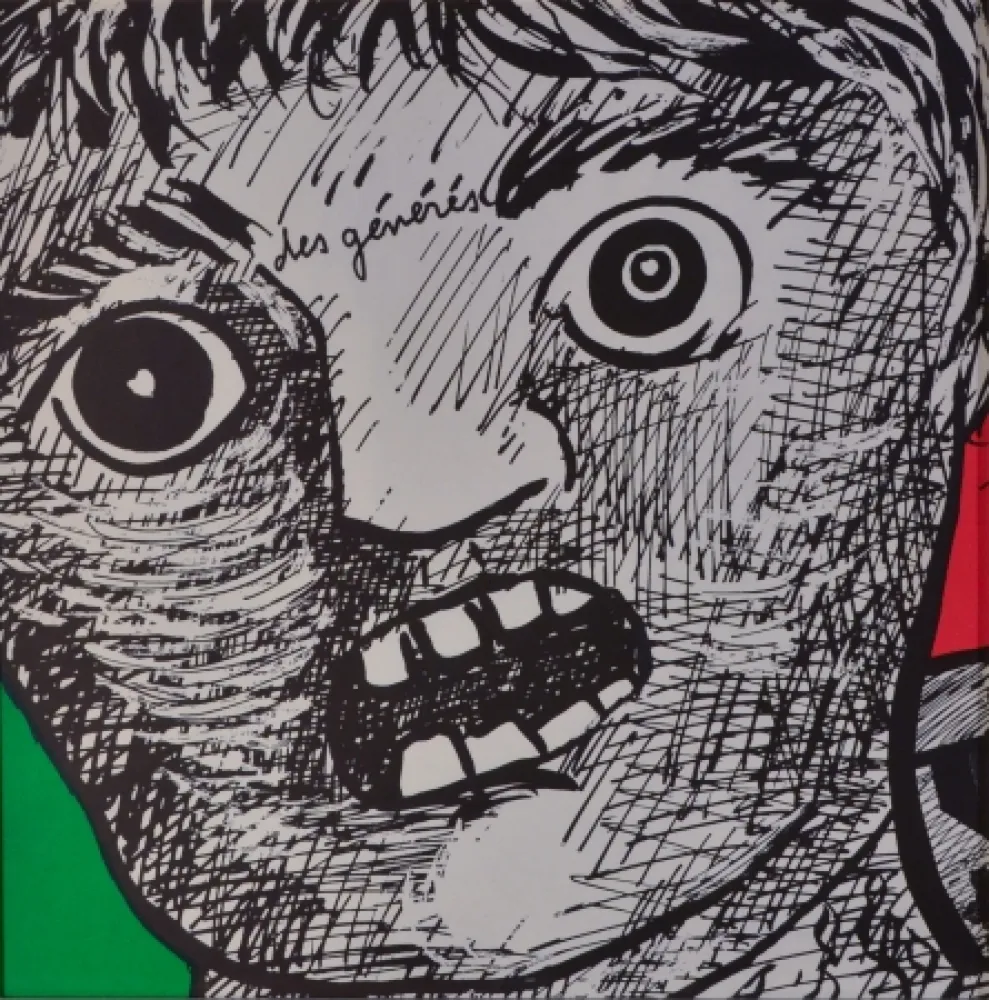 Litografía Baj - Des Générs