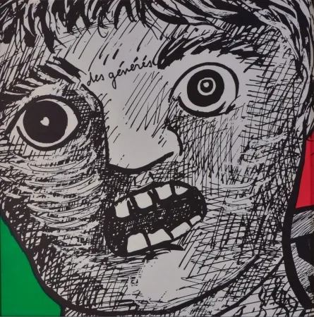 Litografía Baj - Des Générs