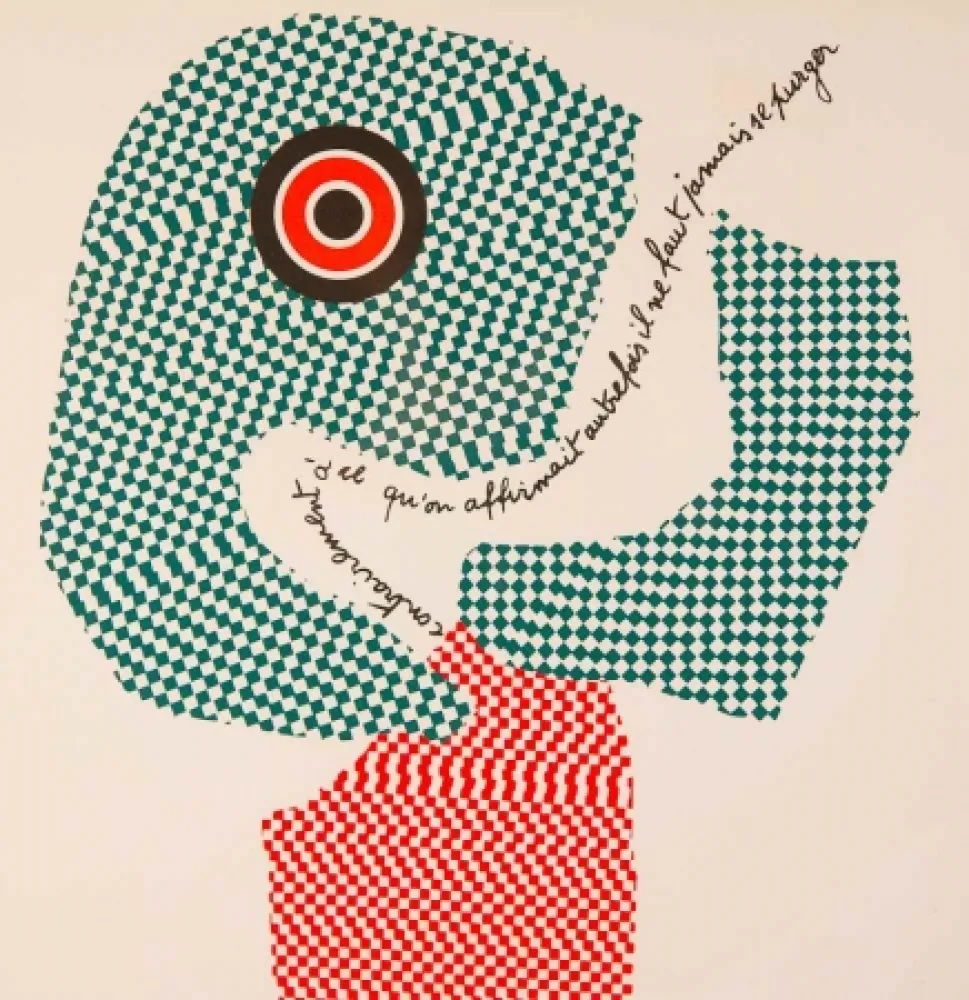 Litografía Baj - Due facce