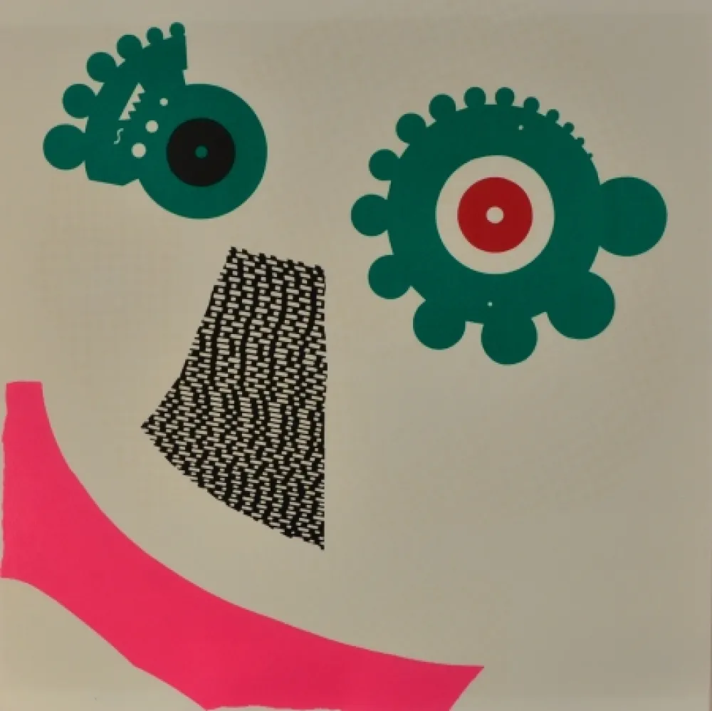 Litografía Baj - Due facce