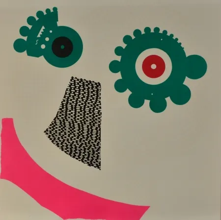 Litografía Baj - Due facce