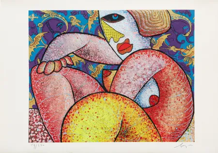 Grabado Baj - Enrico Baj (1924–2003) - Puttana d'altri tempi - Mixed media - 1973