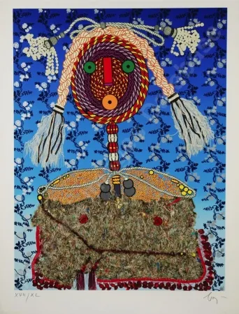 Litografía Baj - Ermengarda