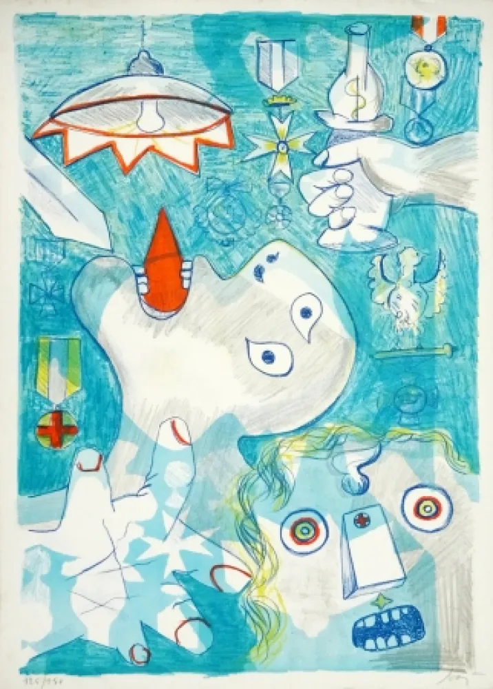 Litografía Baj - Guernica