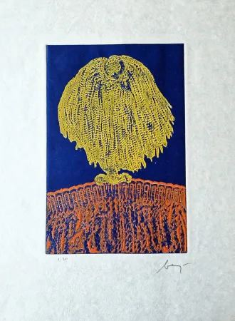 Aguafuerte Baj - Le lièvre de la lune