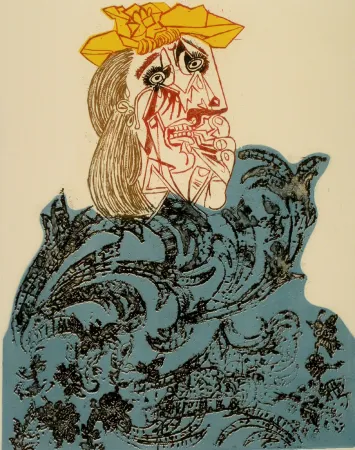 Aguafuerte Baj - Le maillot rouge