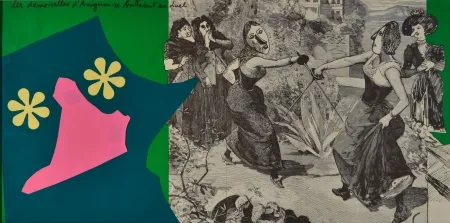 Litografía Baj - Les demoiselles d’Avignon