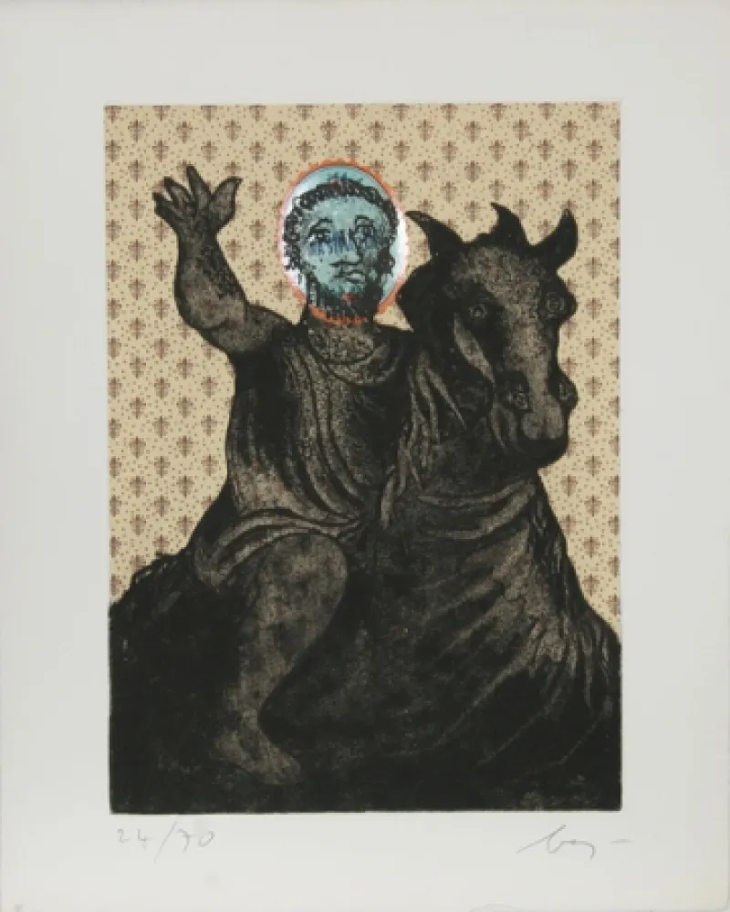 Aguatinta Baj - Marcus Annius Verus Aurelius Antoninus