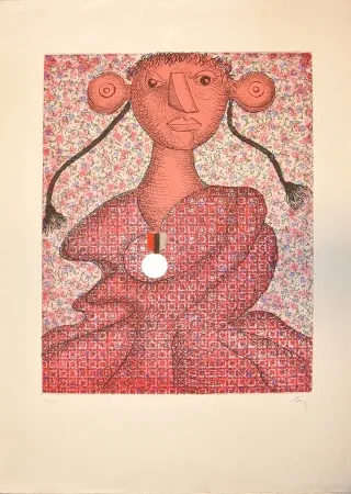 Grabado Baj - Marguerite d'Angouleme, Reine de Navarre