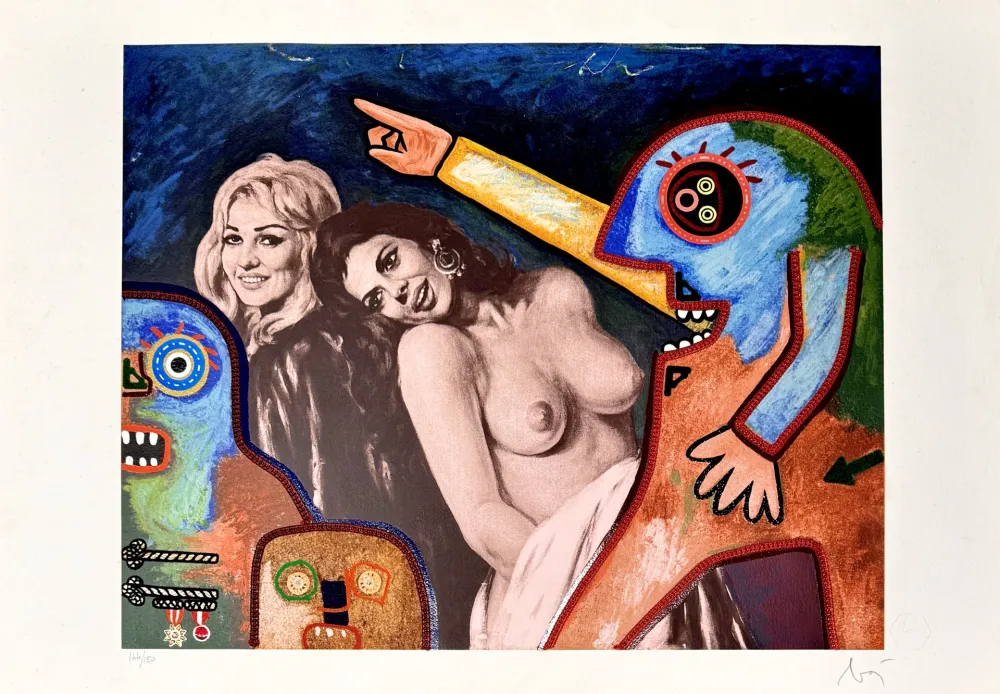 Múltiple Baj - Ninon de Lenclos e Eleonora di Navarra sorprese dal Duca di Enghien