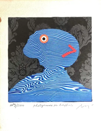 Litografía Baj - Number 7