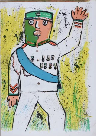 Litografía Baj - One Cent Life, 1964