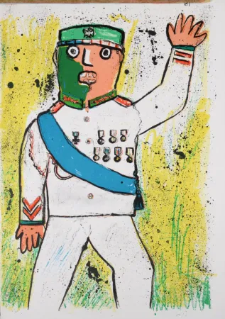 Litografía Baj - One Cent Life,1964