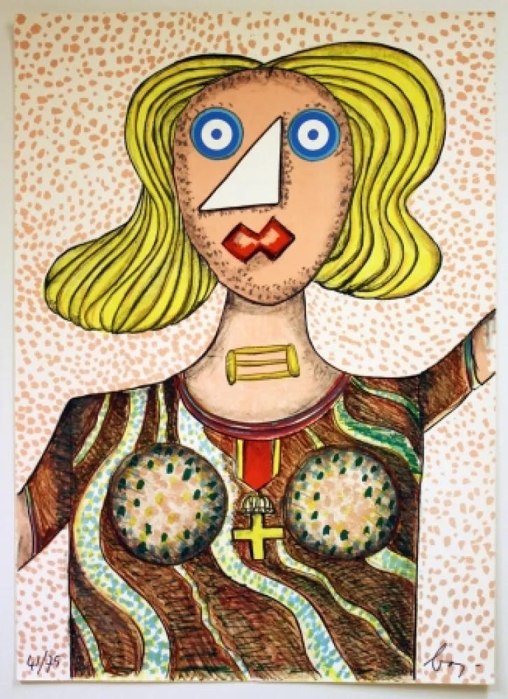 Litografía Baj - Swedish Lady