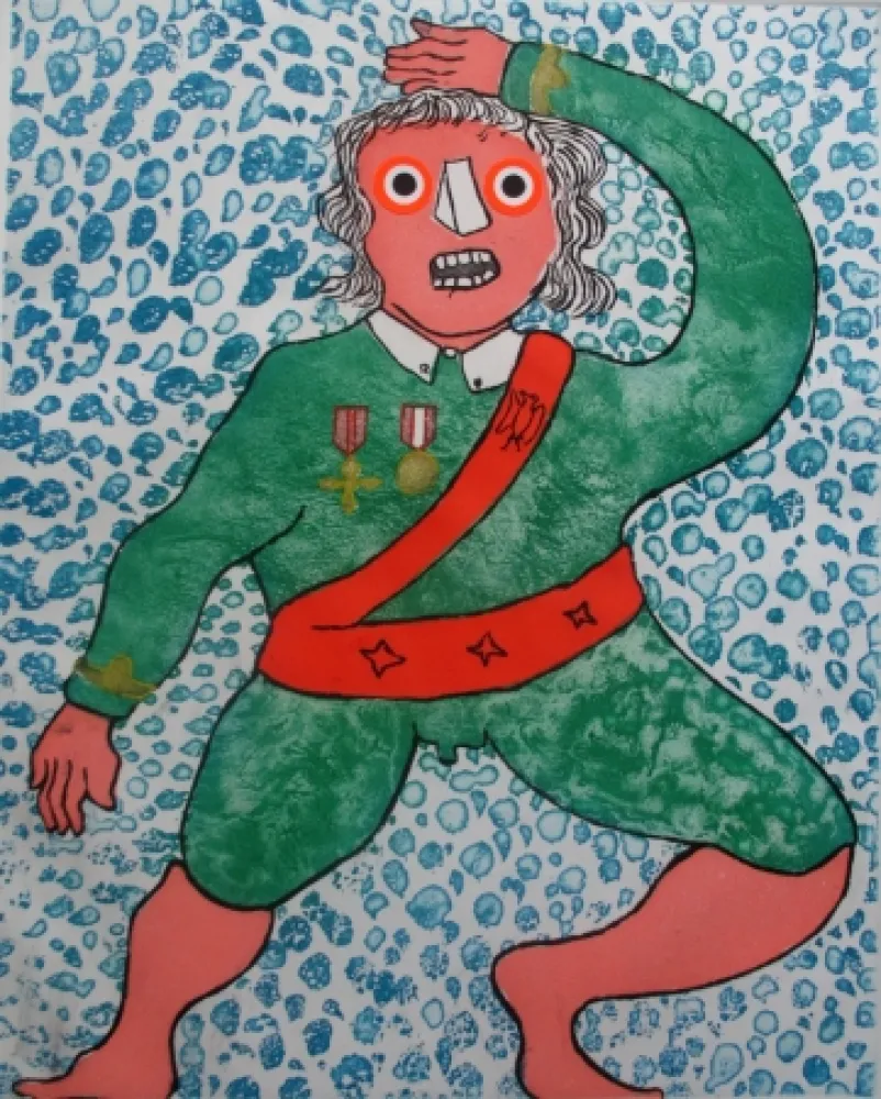 Aguatinta Baj - Swinging General