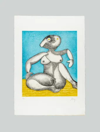 Grabado Baj - The great european nude