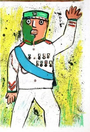 Litografía Baj - Untitled