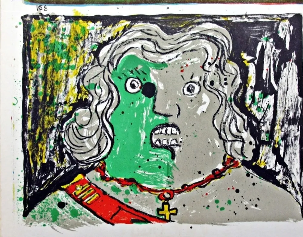 Litografía Baj - Untitled