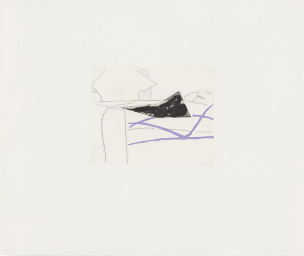 Aguafuerte Y Aguatinta Baldessari - Black Dice 5