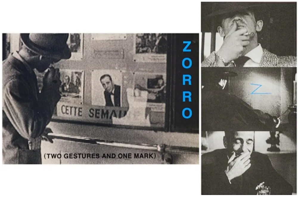 Litografía Baldessari - Zorro (Two Gestures and One Mark)