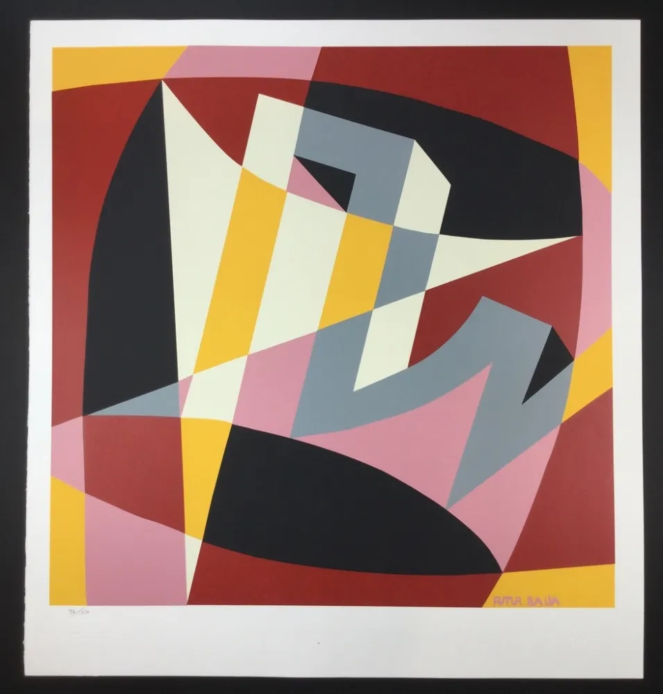 Serigrafía Balla - Forma Rumore + Spazio