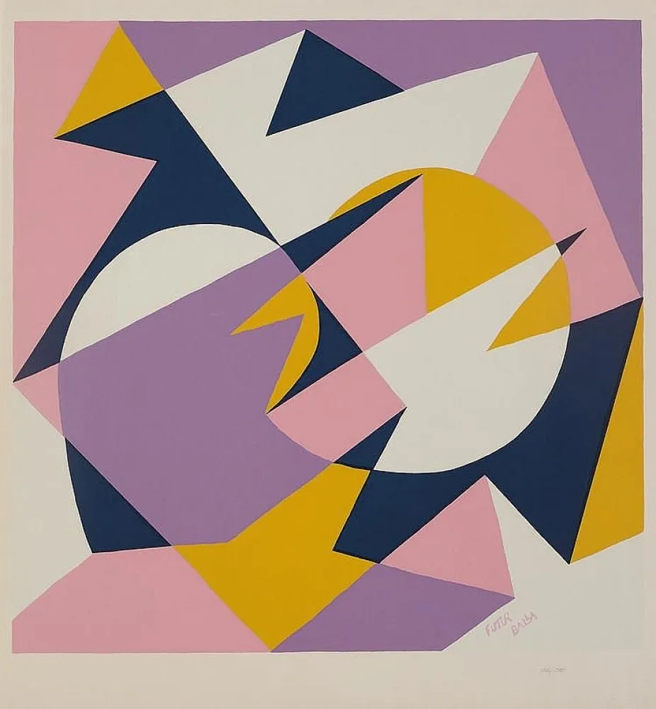 Serigrafía Balla - Velocita + Forme Rumore