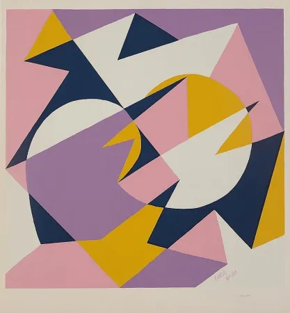 Serigrafía Balla - Velocita + Forme Rumore