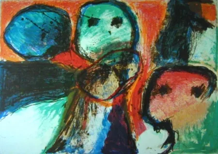 Litografía Balle - Kometagtig Rejse - Travelling like comets