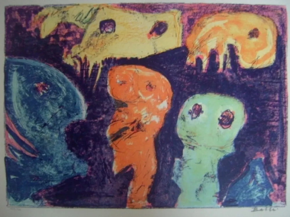 Litografía Balle - Små Fiksstjerner -  Little  Fixed Stars