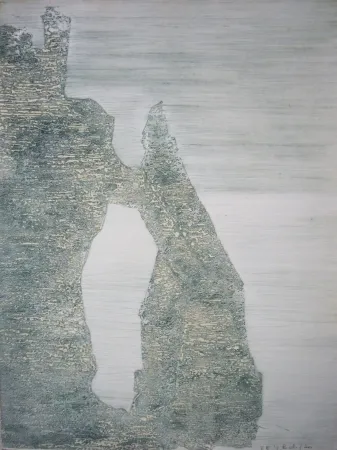 Grabado Ballif - Etretat