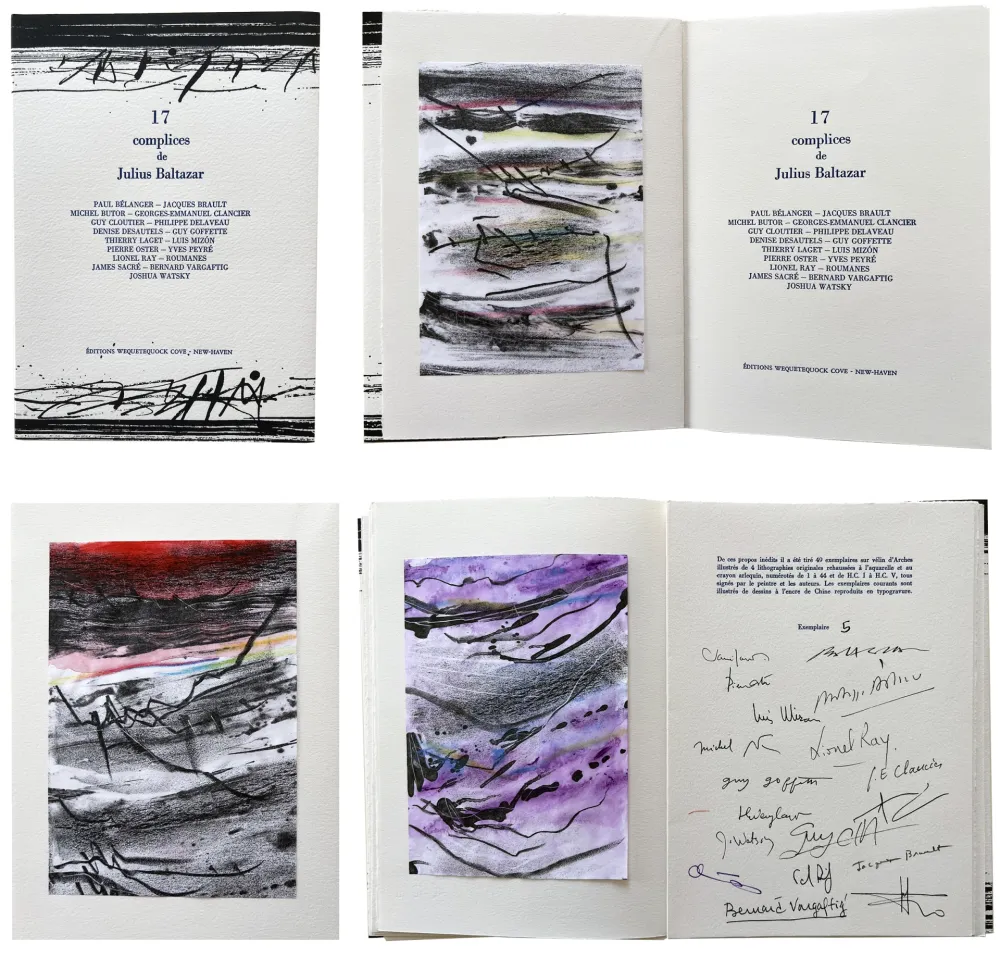 Litografía Baltazar - 17 complices de Julius Baltazar. 4 lithographies en couleur (2006)