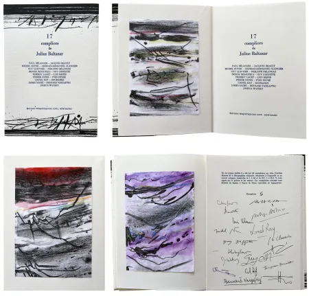 Litografía Baltazar - 17 complices de Julius Baltazar. 4 lithographies en couleur (2006)