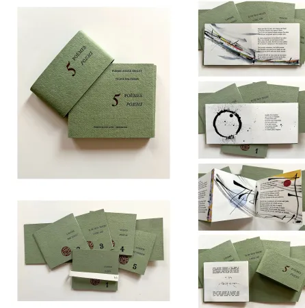 Libro Ilustrado Baltazar - 5 POÈMES, Pierre-André Benoit - 5 ENCRES ORIGINALES, Julius Baltazar (2016)