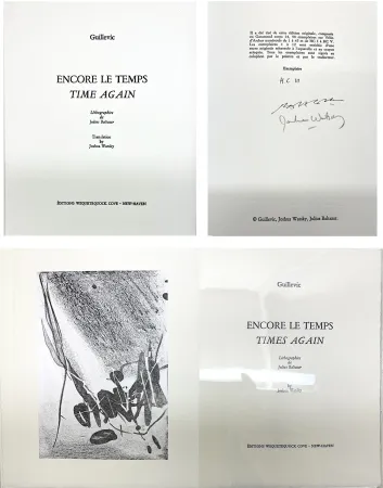 Libro Ilustrado Baltazar - Guillevic : ENCORE LE TEMPS / TIME AGAIN