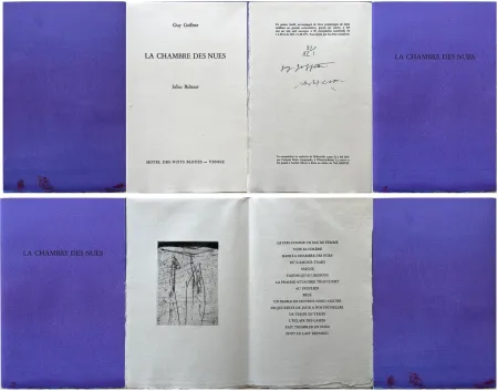 Aguafuerte Baltazar - Guy Goffette: LA CHAMBRE DES NUES. Poème inédit (2007)