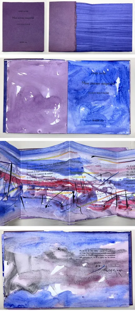 Libro Ilustrado Baltazar - James Sacré : MON POÈME EMPÊCHÉ. Avec des peintures originales (2010)